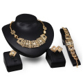 Elegante 18k goldene afrikanische Modeschmuck Sets (C-XSST0018)